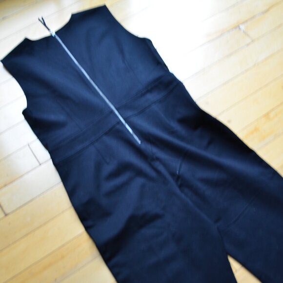 SPANX The Perfect Sleeveless Ponte Flare Stretch Jumpsuit Womens Size XL - Picture 9 of 11